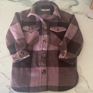 H&M Plaid Shacket 4T